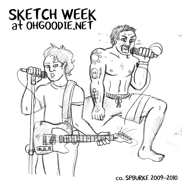 Sketch Week #1 – Joe Strummer & Henry Rollins