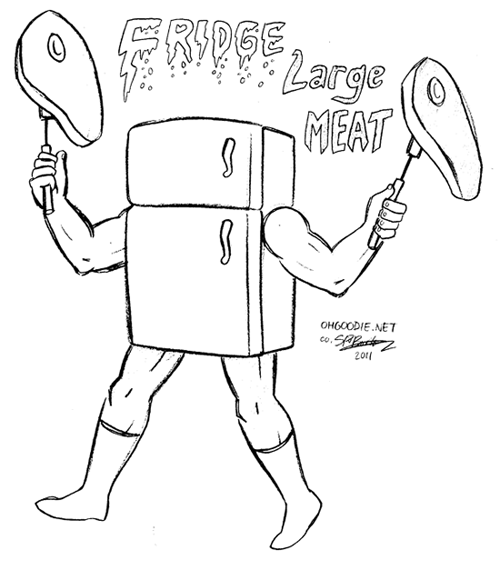 Sketch Week #16 – “Fridge Large Meat”